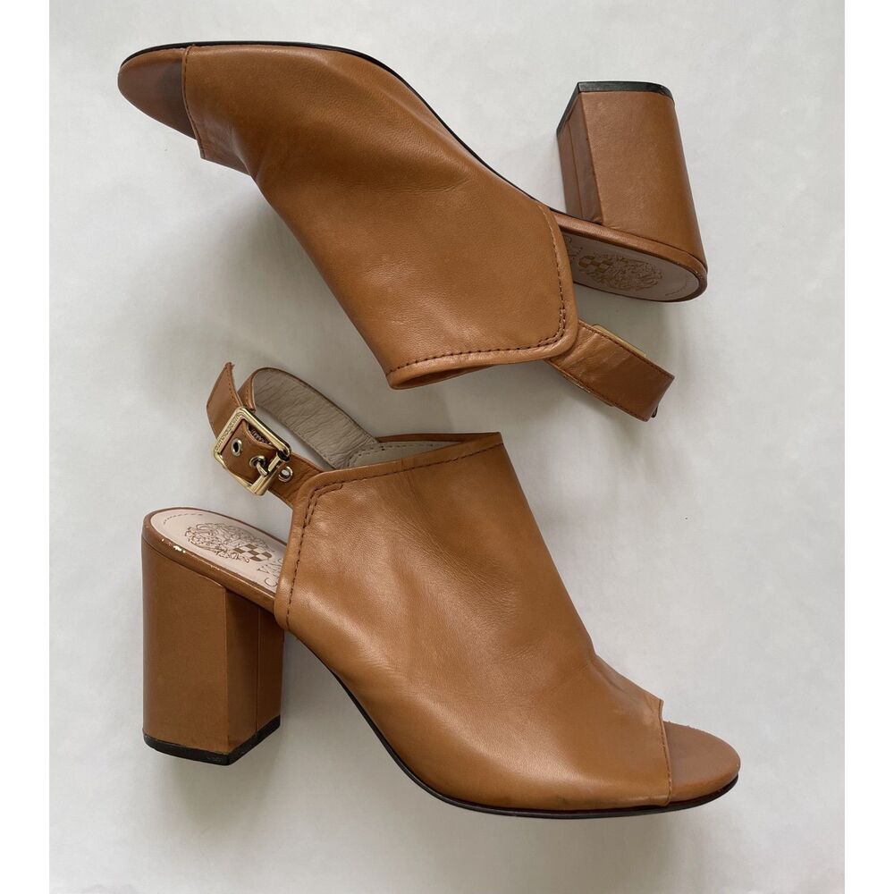 Vince Camuto Brianny Slingback Block Heel Mules/Sandals - Size 7.5